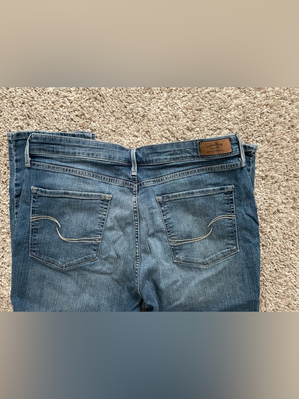 Signature by Levi Strauss Mid-Blue Skinny Jeans - Picture 3 of 7